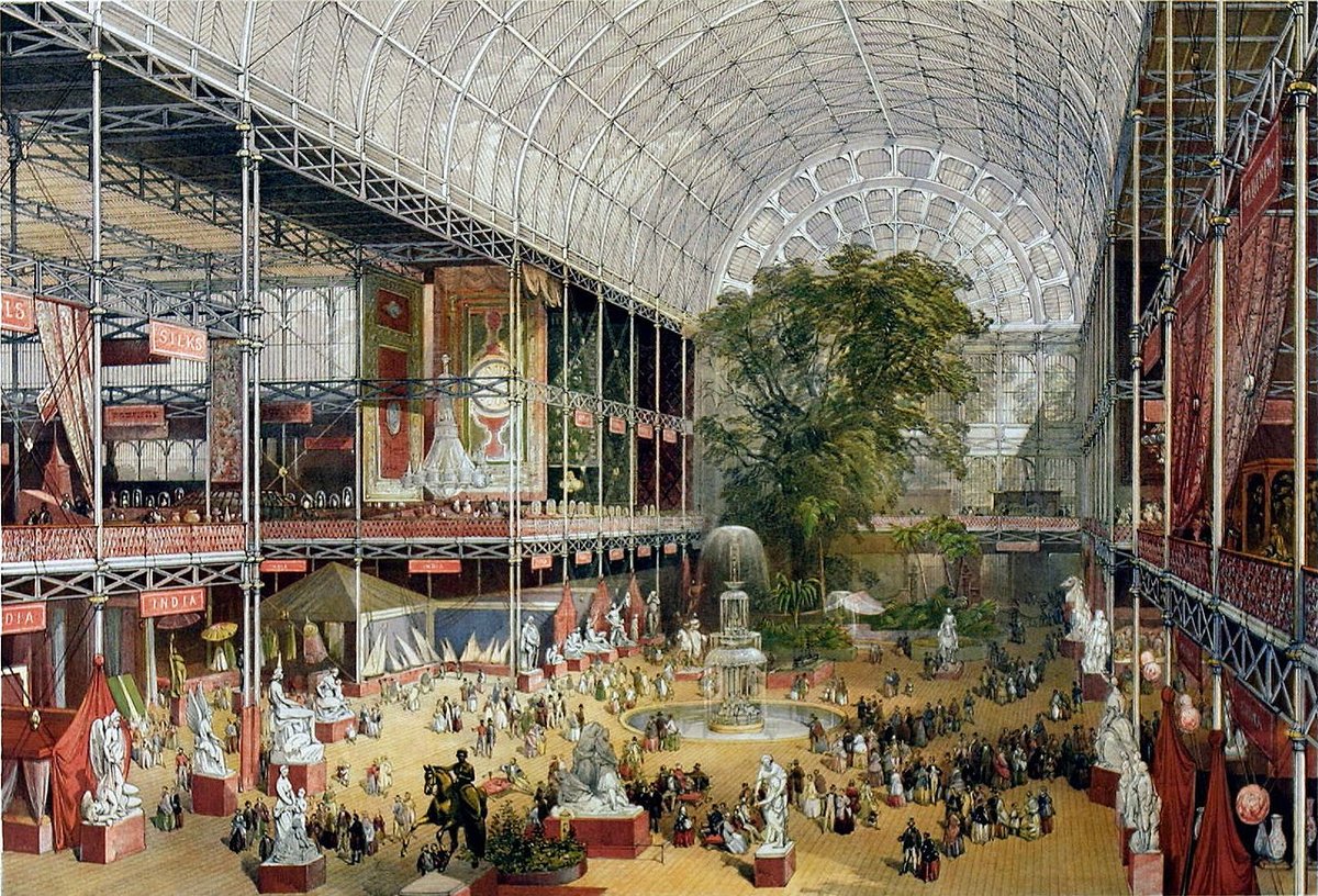 #onthisday 1 May 1851 – Queen Victoria opens The Great Exhibition at The Crystal Palace in London. The Great Exhibition of the Works of Industry of All Nations, also known as the Great Exhibition or the Crystal Palace Exhibition (in reference to the temporary structure in which