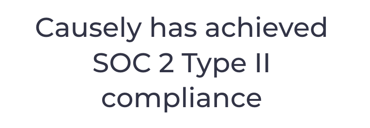 It's official 🎉 : We're SOC 2 Type II Certified! 🔒 
Causely prioritizes #DataSecurity. Our SOC 2 Type II compliance demonstrates an unwavering commitment to earning your trust. Learn about our approach to platform security or check out our SOC 3 report: causely.io/causely-platfo…