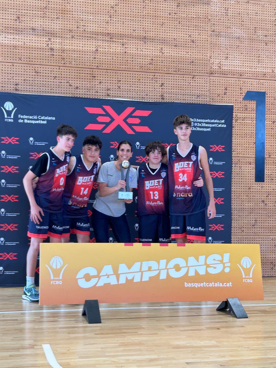 🏆Som CAMPIONS 🏆 

El nostre equip de 3x3 en la infantil masculina ha aconseguit la victòria! 

🏀Abel Spa, Quim Padilla, Gael Sampietro i Alex Arroyo 

🙌Quina emoció! 

💥 Actuació brutal a la pista!

#Campions 
#3x3 
#InfantilMasculí