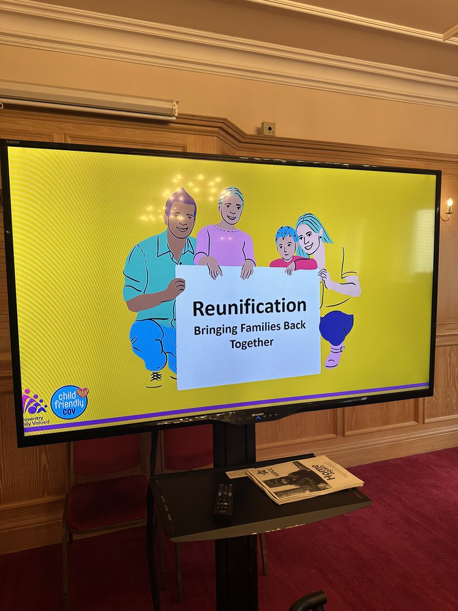 Great day today sharing learning with other Local Authorities about our reunification work in Coventry. Really rich discussions about how we can support families differently to make reunification possible @MattJClayton @EdgeofCareCov @LAandPermCov @ThroughCareCov @socialworkhan