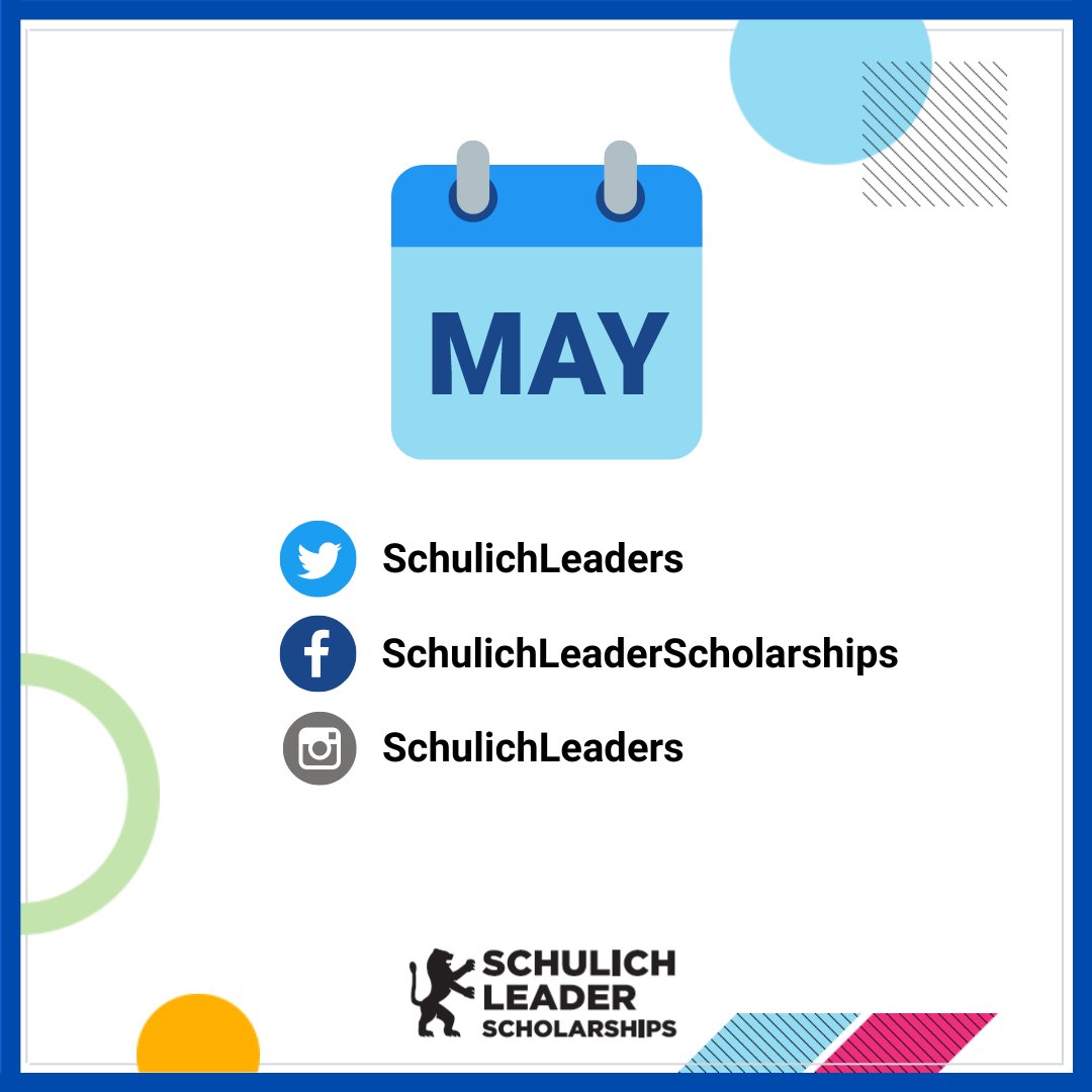 Happy May! Our 2024 #SchulichLeader #scholarship winners will be confirmed next month. Check back here for updates! schulichleaders.com
.
.
.
#LeadersGonnaLead #2024SchulichLeaders #STEM #Science #Technology #Engineering #Mathematics