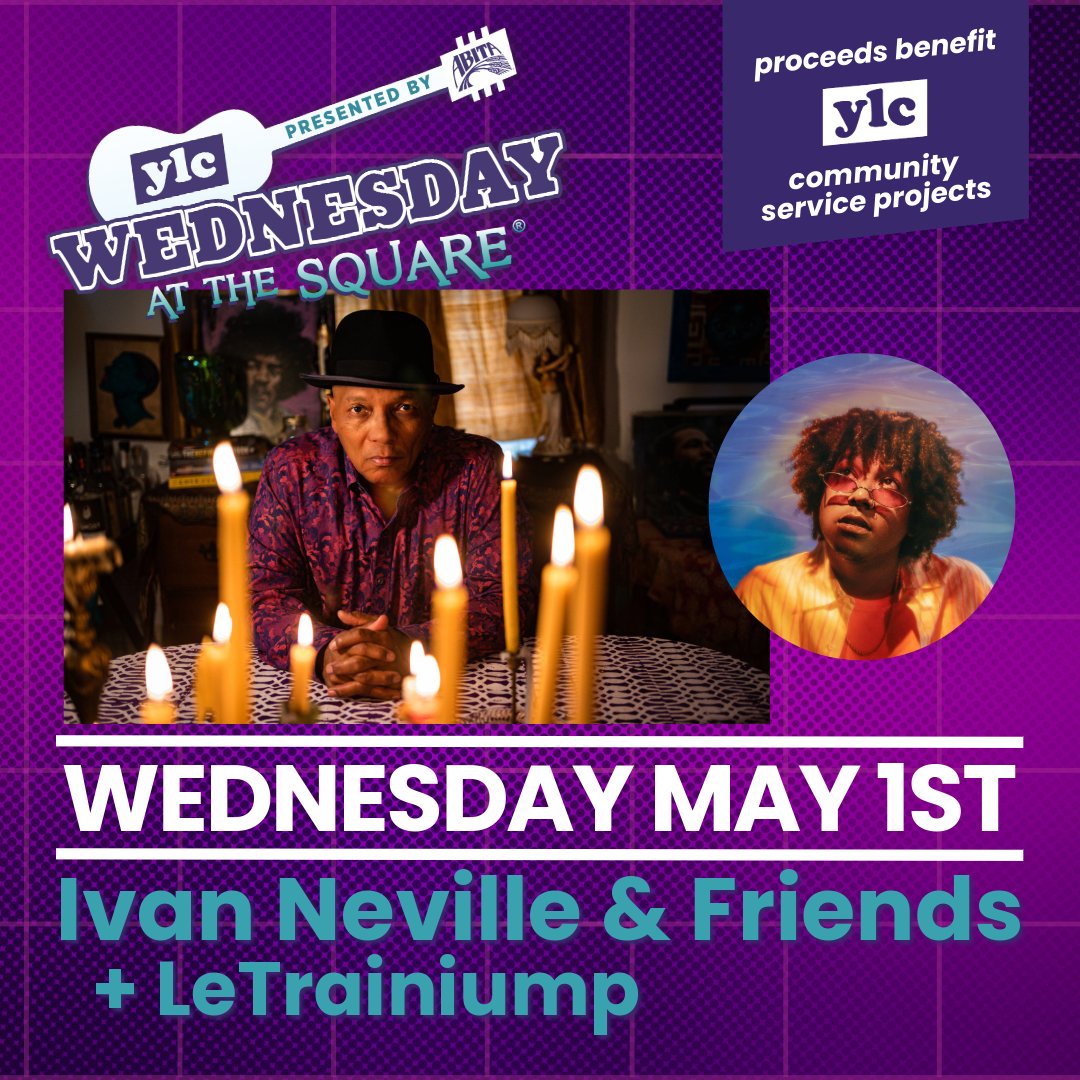 🎶✨ Catch both Ivan Neville and Friends along with LeTrainiump today at Lafayette Square for an electrifying performance between JazzFest weekends—don't miss out on the perfect midweek music fix! 🎹🎉