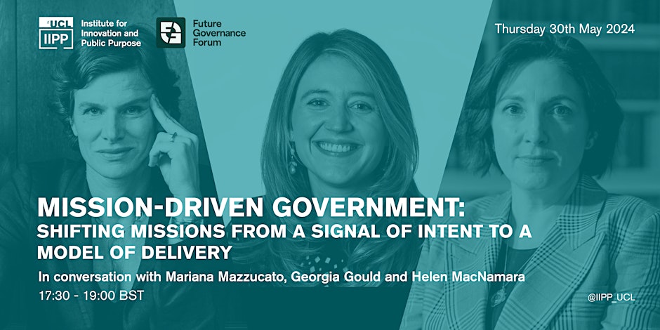 A potential change in UK government in 2024 could trigger a radical shift in the government’s structure, vision + ambition. Join me, @Georgia_Gould + Helen MacNamara for the launch of #MissionCritical, our report on operationalising mission-oriented policy in the UK, building…