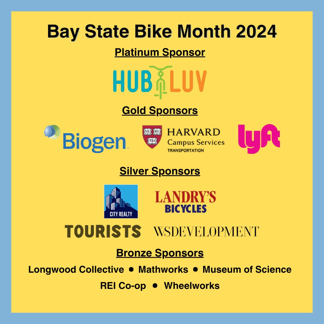 Bay State Bike Month is here! How are you celebrating bicycling this month? Learn more about Bike Month, sign up for MassBike's mailing list to get a weekly Bike Month Update, and find a bike-friendly event near you at massbike.org/bike-month