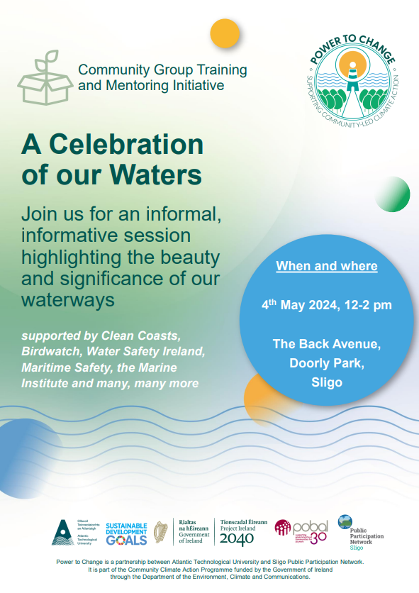 On May 4th, join us for our #ThinkB4UFlush event in TBYF in ATU Sligo - the event will entail an informative session highlighting the beauty and importance of our waterways. @irishwater