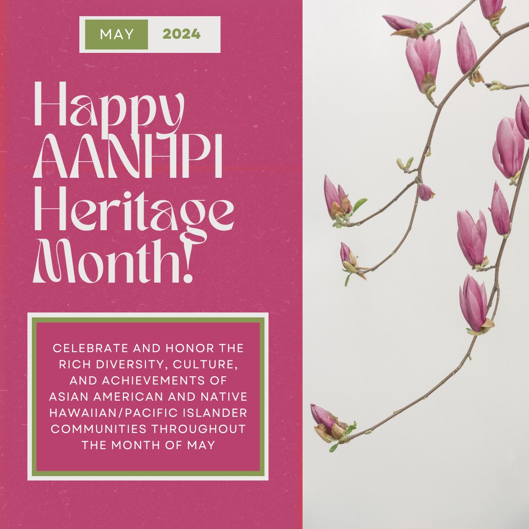 May is #AANHPIHeritageMonth! All month long we will be celebrating our AANHPI heritage while bringing awareness to our communities' healthcare needs