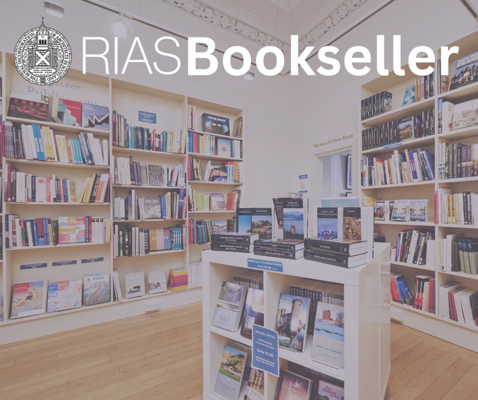 #RIASJOBS | A reminder we are recruiting for someone passionate about architecture and design to work in our specialist bookshop in Rutland Square, #Edinburgh. Closing Date: 19 May RIAS Bookshop: bookshop.rias.org.uk/pages/special-… Find out more here: rias.org.uk/for-architects…