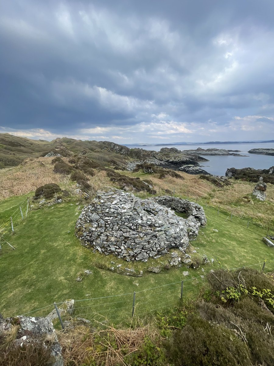 Bee hive cell on Eileach an Naoimh. Built around 542AD when St Brendan of Clontarf founded a monastery here.