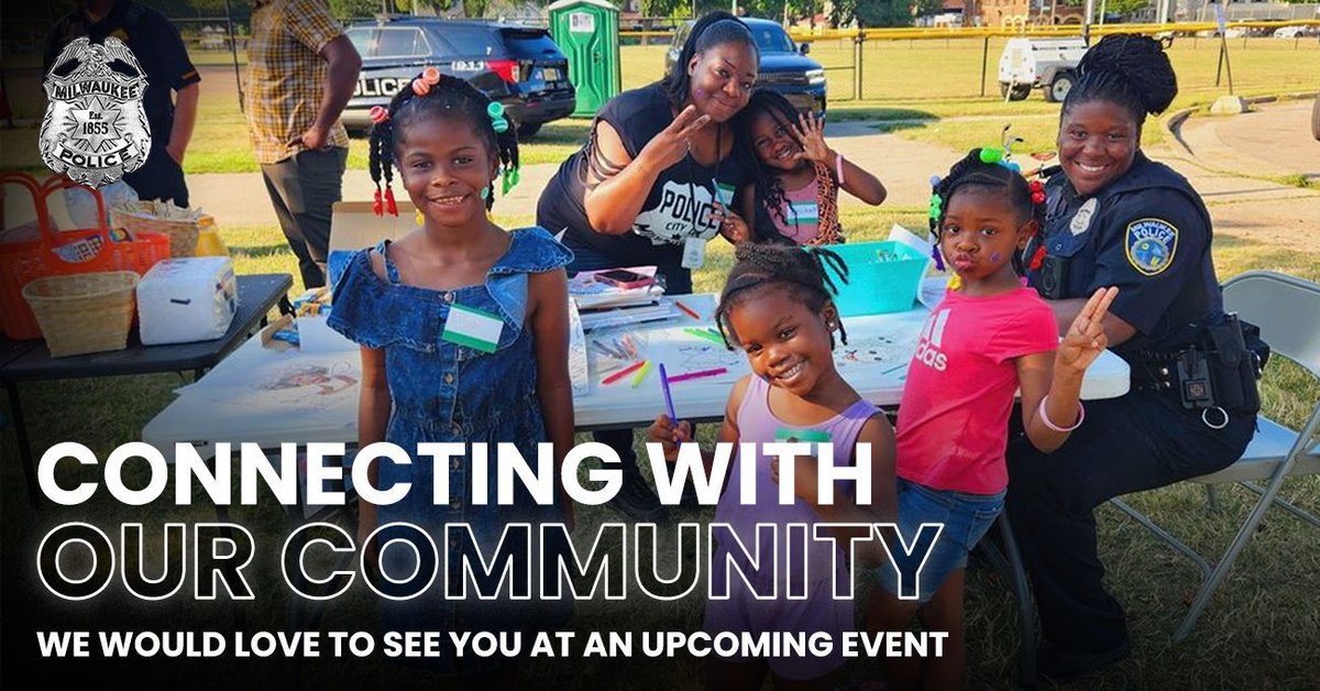 The #Milwaukee Police Department hosts a variety of events every month, from community and safety meetings to Coffee with a Cop, teen nights, and more. We’re passionate about connecting with our #community and would love to see you at an upcoming event! 🔗 mkepdpio.org/calendar