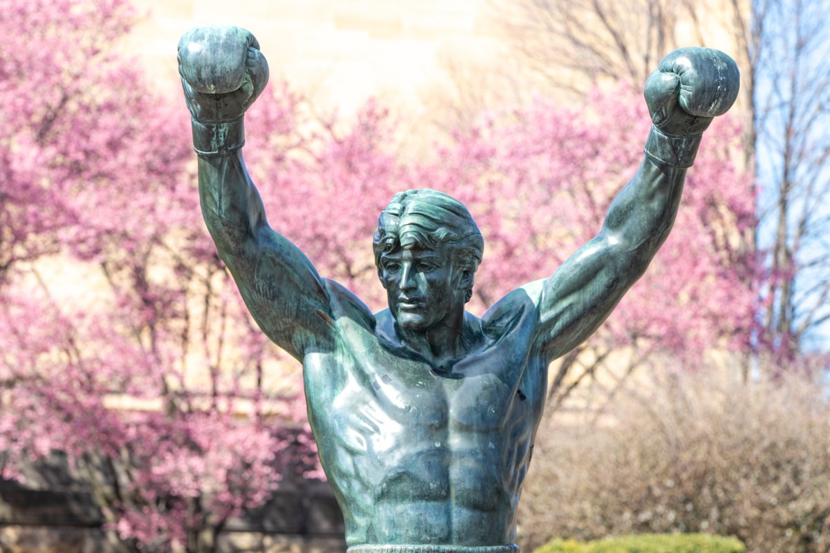 .@CreativePHL & @PhilaParkandRec are going the distance with routine maintenance on the Rocky statue! From May 7-8, 8 a.m. - 4 p.m., temporary barriers & signage will be in place around the statue during working hours & removed at the end of the work day. bit.ly/3WszWRQ