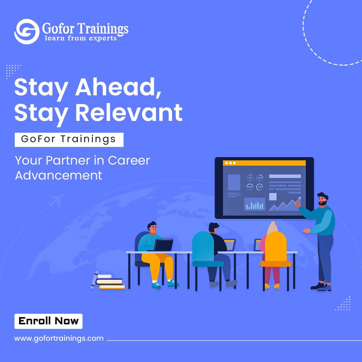 Welcome to GoForTrainings, the ultimate E-Learning Platform!

Visit for future innovation!
gofortrainings.com

#gofortrainings #careerforward #trainingprograms #practicalapplication #datascience #digitalmarketing #projectmanagement #careersupport #hyderabad #telanga #india