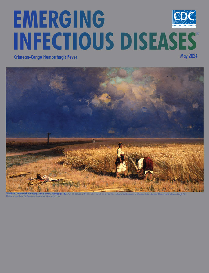 Crimean-Congo hemorrhagic fever (#CCHF) is the May theme for the EID journal. You can read the articles and see this month’s cover image, Harvest by Vladimir Donatovich Orlovsky (1842–1914), online now. bit.ly/3sF44cR