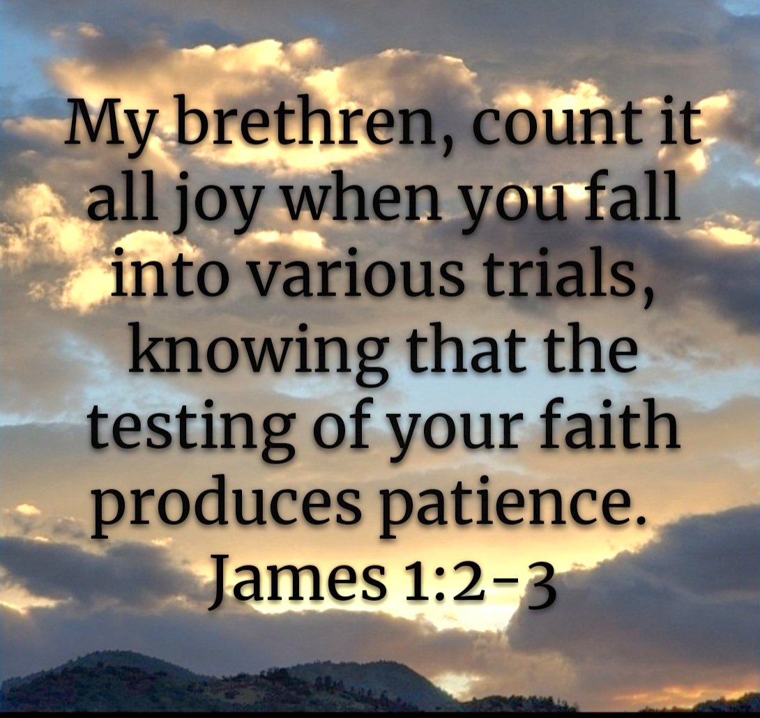 May we endure the testing of the trials during these turbulent times.