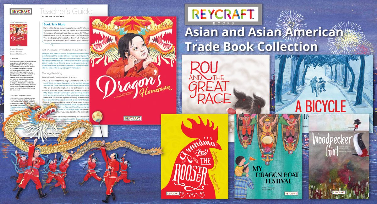 Happy #AAPIHeritageMonth! Celebrate diverse voices with the Reycraft Books Asian and Asian American Trade Book Collection. These trade books with teacher's guides will enrich your classroom through award-winning stories. Learn more→ hubs.ly/Q02v2zyz0