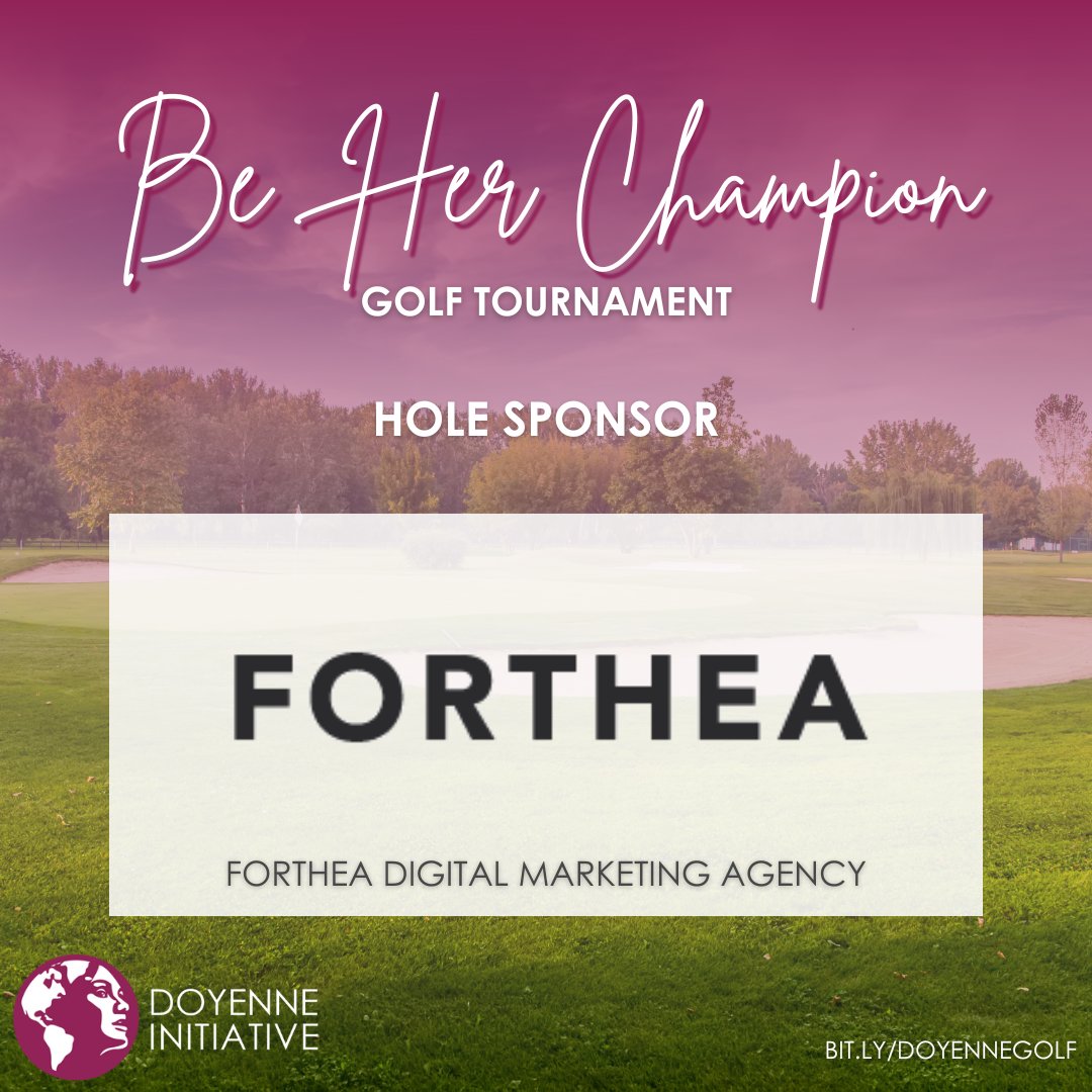 Thank you, Forthea, for being a HOLE sponsor! ⭐

#Golf #GolfTournament #Doyenne #DoyenneInitiative #Golfing #Golfer #Tournament #501c3 #WomenEmpowerment #HigherEducation #Engineering #BeHerChampion #NGO #Nonprofit #GenderInequality #DonateToday