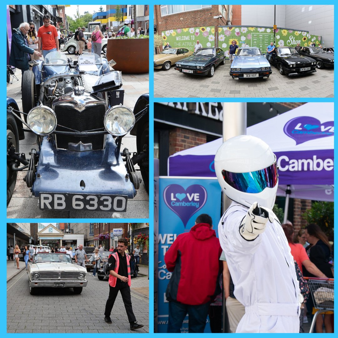 🏎️ Save the date and get ready for the ultimate car extravaganza in Camberley! 🎉 Join us on Saturday, August 10th, from 10 am to 4 pm for the much-awaited Camberley Car Show! With over 250 stunning vehicles taking over the town centre. #LoveCamberley