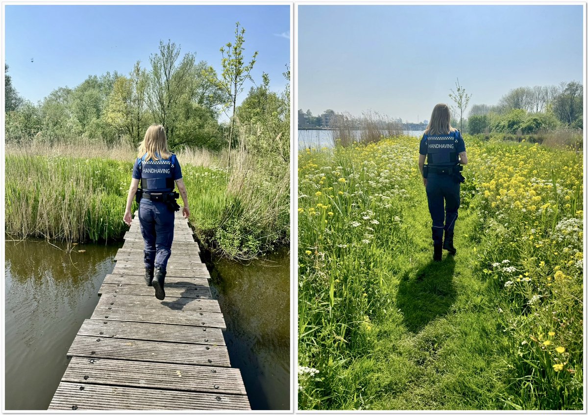 Met wijkhandhaver Eliza aantal locaties bij de Zoetermeerse Plas bezocht. Dit n.a.v. meldingen over stroperij en open vuur.  Wij hebben daar één en ander aangetroffen. Dit wordt nader onderzocht en in de gaten gehouden. 
#politie #zoetermeer #deleyens #NoordAa #zoetermeerseplas