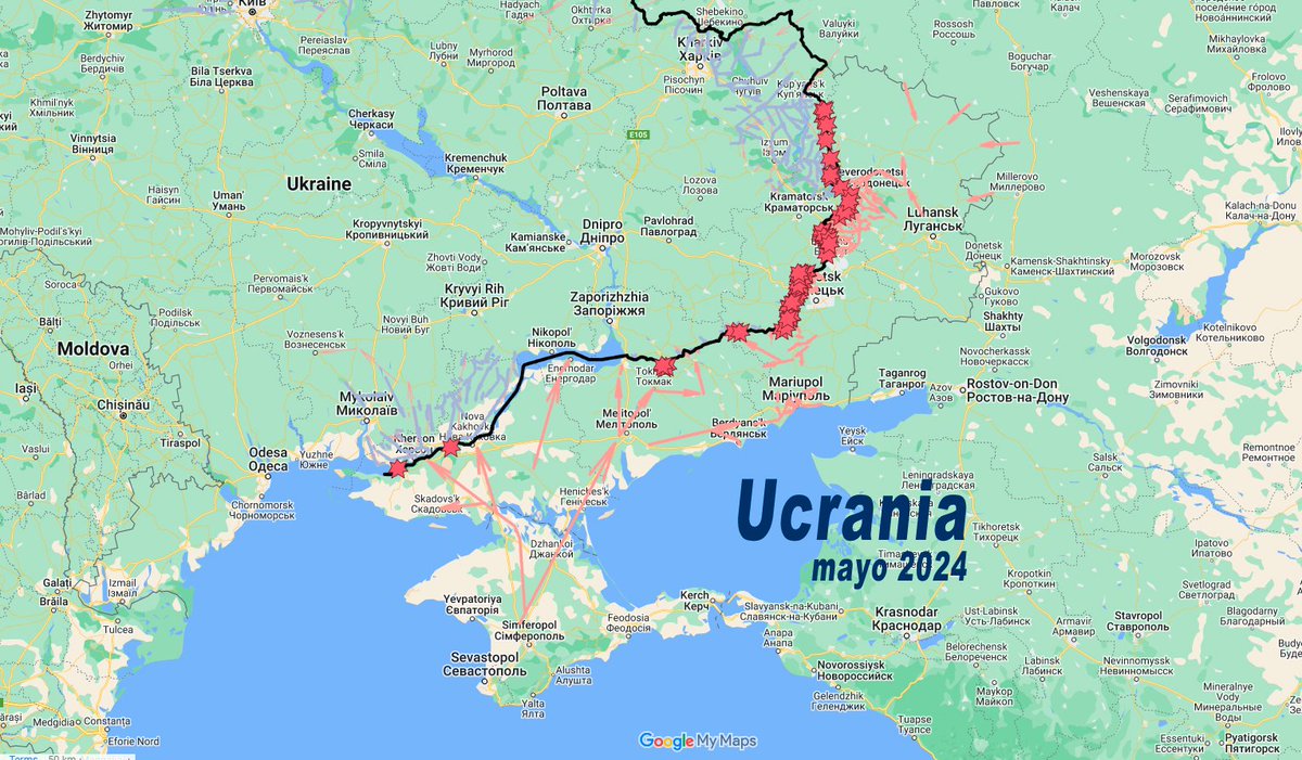 🔵 Ucrania - Mayo 2024 1. Hilo exclusivo para los acontecimientos relacionados con la guerra en #Ucrania y que ocurran entre los días 1 y el 15 de mayo de 2024.