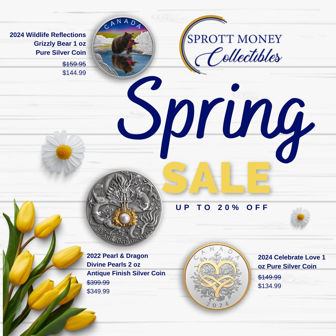 🌷 Dive into the season with up to 20% off select collectible coins. Shop our Spring Sale Now > ow.ly/vkUM50Rty6o

#SpringSale #CollectibleCoins