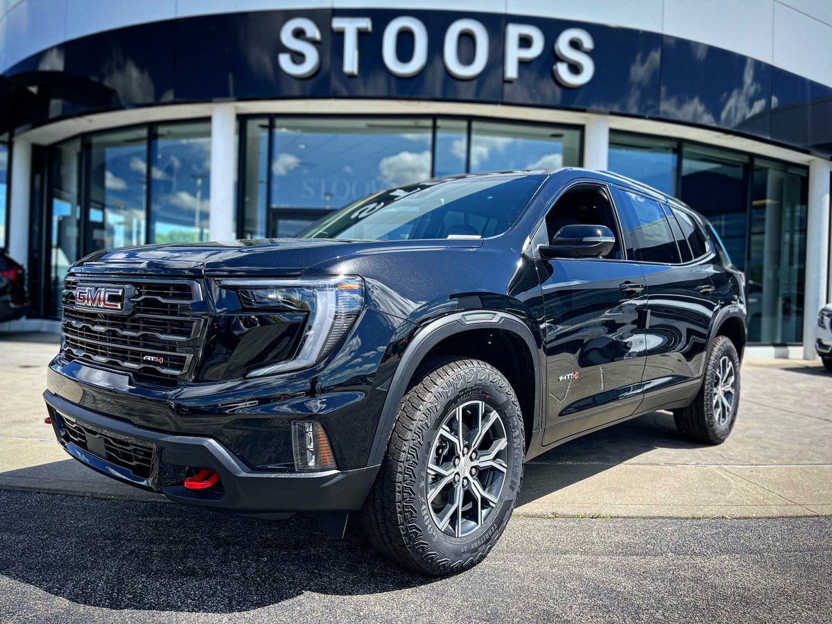 stoopsauto's tweet image. How about this new GMC Acadia!? It’s  all new and it’s here at Stoops until someone makes it their own. #AllNewAcadia #2024GMCAcadia #DealerForThePeople #2024AcadiaAT4