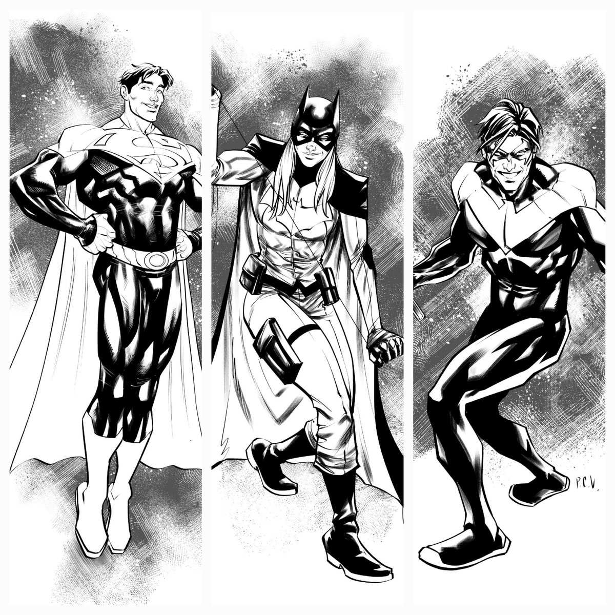 Got a chance to have some fun with these awesome pieces by @phillipsevy! 😃👍🎨 

Always loved this design by @Bruno_Redondo_F and @TomTaylorMade series! 🦇🦇

#dccomics #superman #batgirl #nightwing #batman