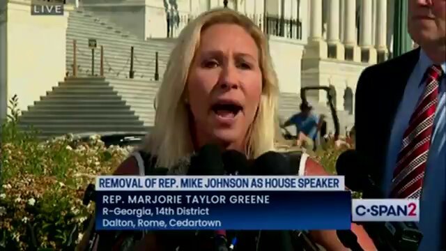 OOH: Rep. Marjorie Taylor Greene says she will be calling the motion to vacate next week Do you support this?