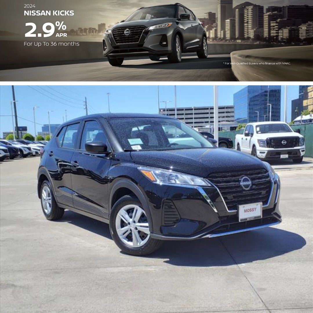 Start May off by kicking it into the right gear! #WednesdayWishlist
🔗 rpb.li/bYi..

#MossyNissanHouston #NissanHouston #Nissan #NissanKicks #NissanDealerNearMe #DealershipNearMe #NewVehiclesNearMe #Spring #Katy #MissouriCity #Pearland #Tomball