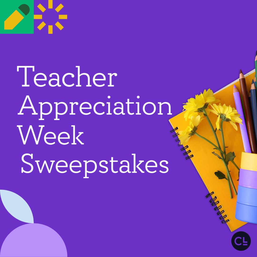 Teachers, it's #TeacherAppreciationWeek! Enter for a chance to win a $100 Amazon gift card: ✨ Tell us about a time a student made you feel appreciated ❤️ Tag a teacher ✅ Follow us One entry/person. 1 winner chosen randomly on 5/13/24. Go to IG and FB for extra chances to win!