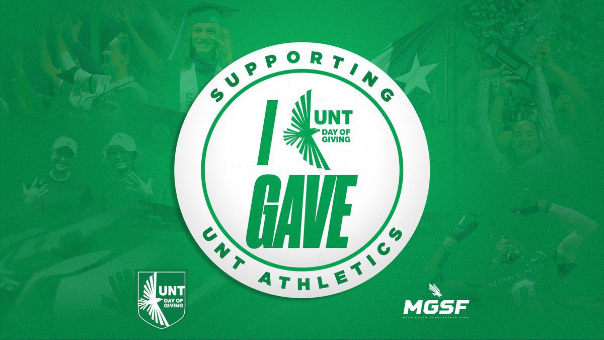 Happy to support @MeanGreenSports student-athletes on #UNTDayofGiving! Your gift goes a long way in helping us achieve next level success! 🎁

🔗 northtex.as/GiveMeanGreen 

#GMG🟢🦅