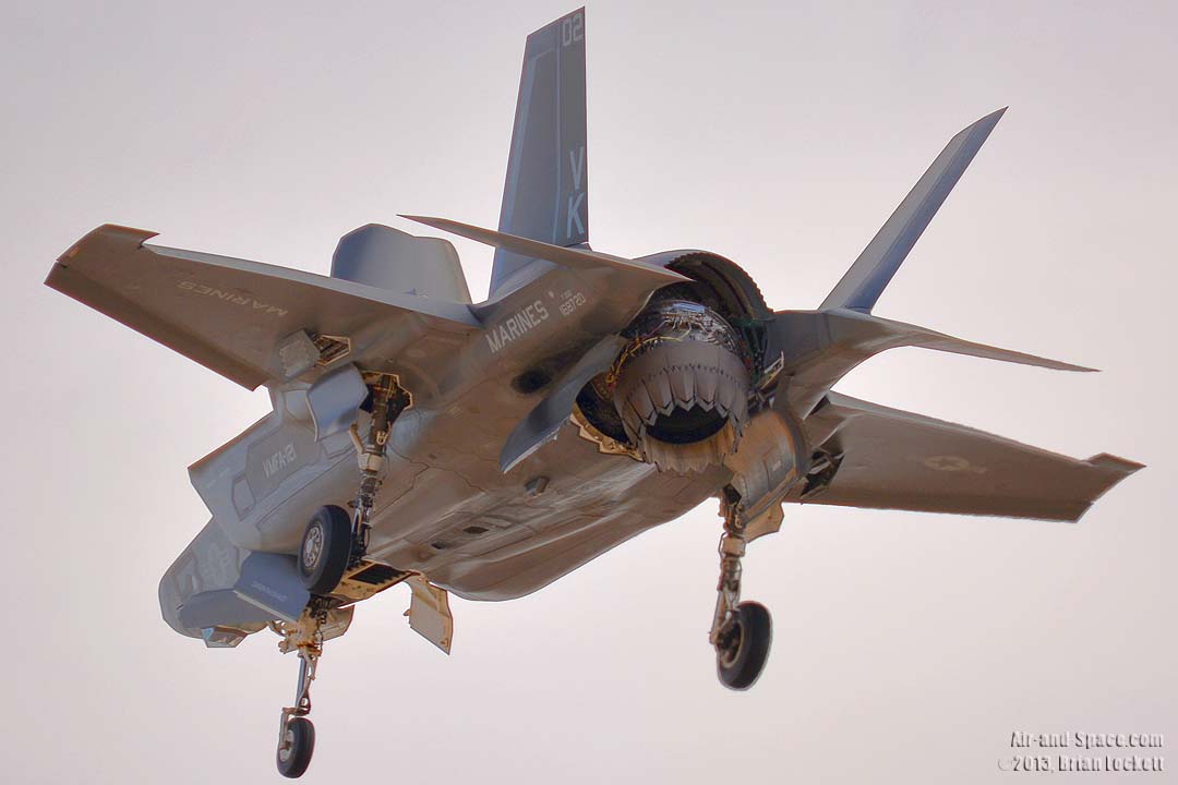 F35a  or F35b?
F35a - Fast
F35b - Lands like an helicopter, without a runway