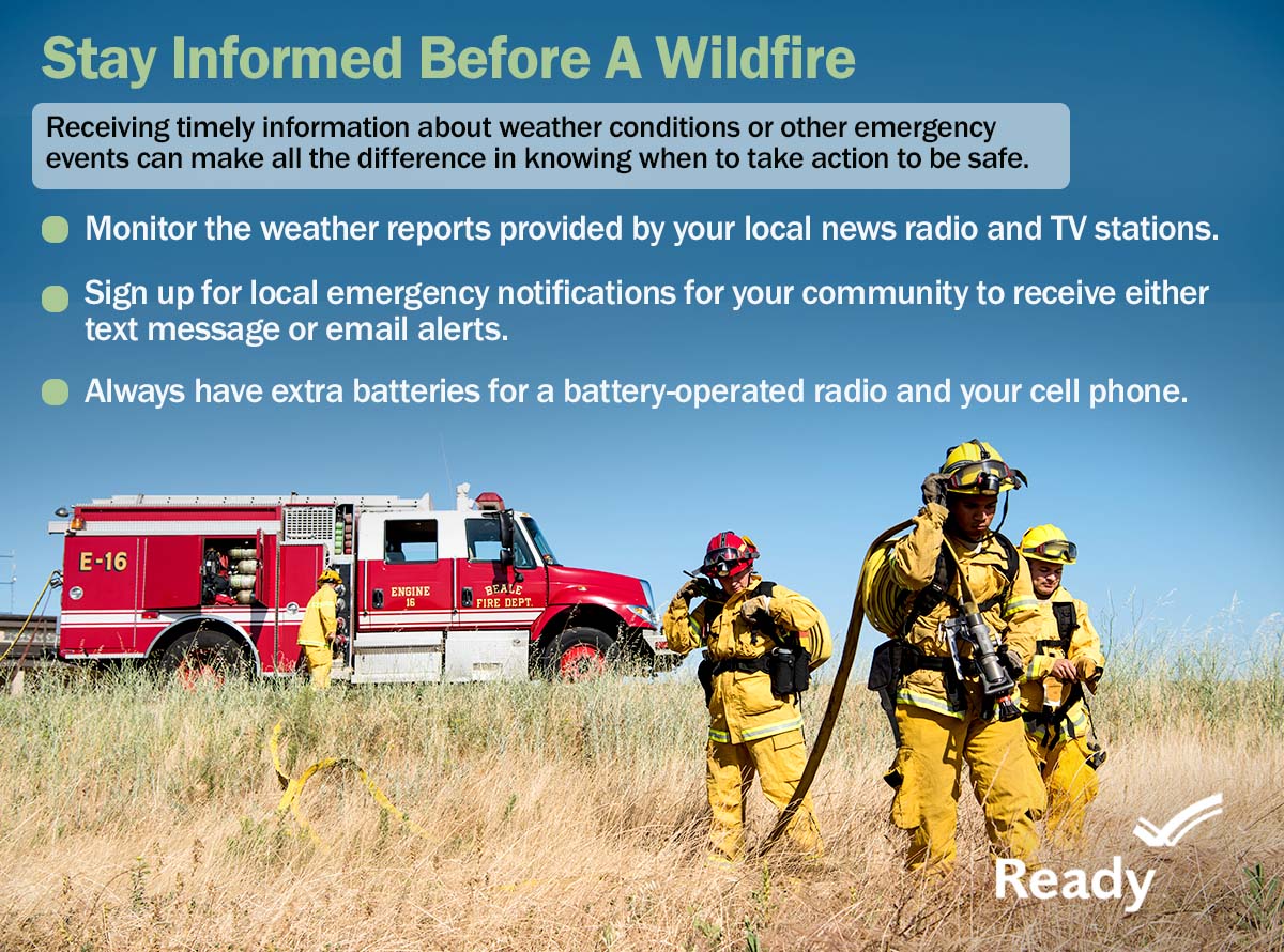 May is National Wildfire Awareness Month! 🔥 Wildfires give very little warning & spread rapidly! Use this guide to get #prepared: ready.gov/sites/default/… #WildfireSafety