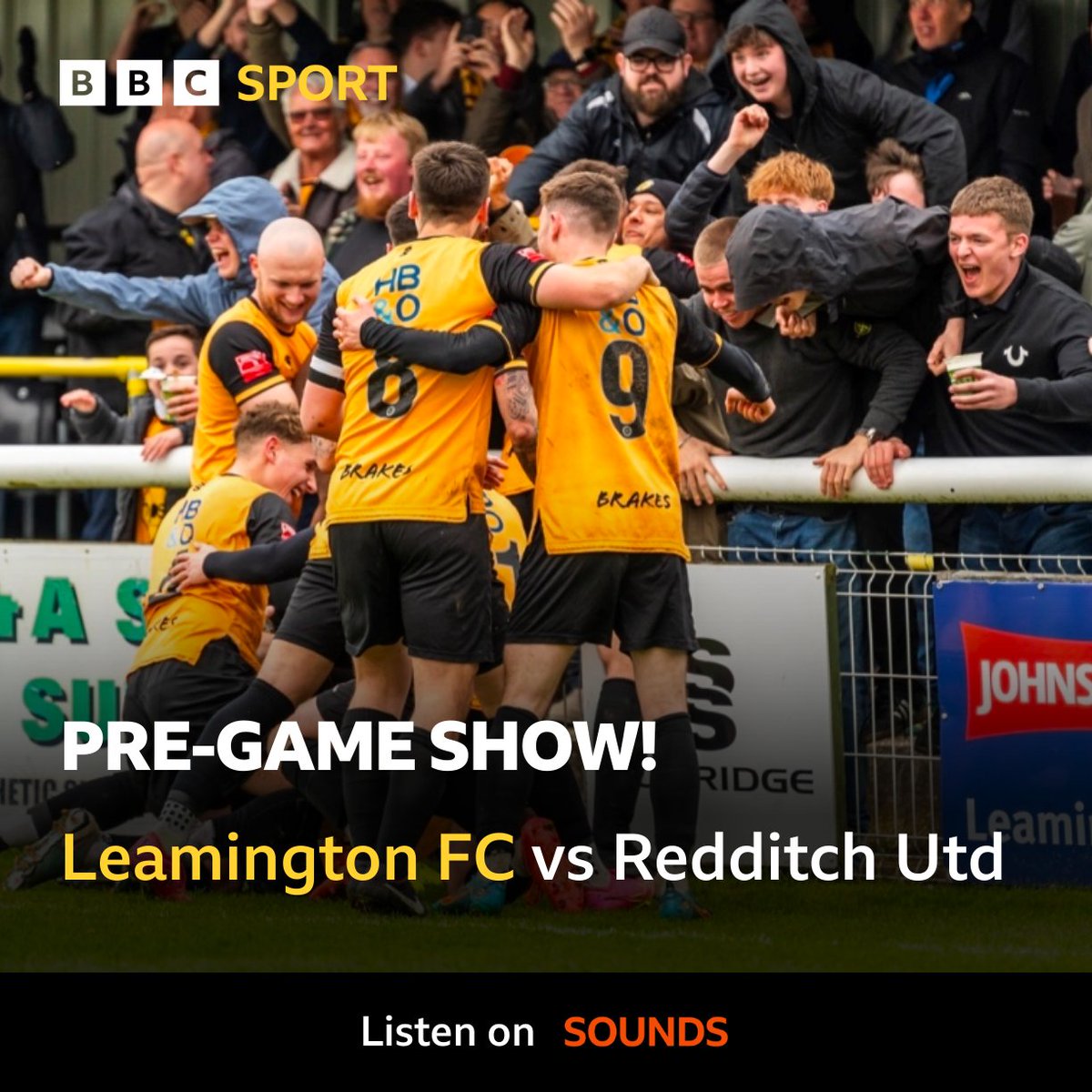 We're LIVE from Leamington tonight as the Brakes face Redditch United in the play-off semi-final! ️⚽️ Join @RobGurneyOnAir from 6 PM on FM, DAB and BBC Sounds. 📻 bbc.in/3JG7IeY