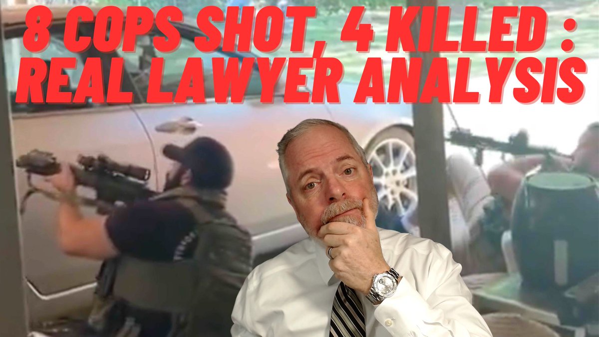 8 COPS SHOT, 4 KILLED : Real Lawyer Analysis! Join me LIVE at 11AM ET, right here on X! FOLLOW FOR NOTIFICATION!