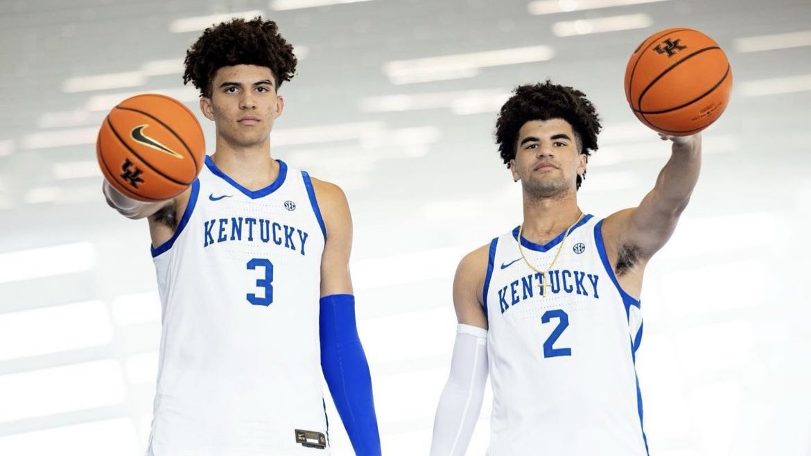 The Boozer twins have heard from John Calipari since making the move to Arkansas, they tell @247Sports. Both Cameron and Cayden caught up with us @NikeEYB to discuss the impact of Calipari's move along with Duke & Miami. FEATURE | 247sports.com/college/basket…