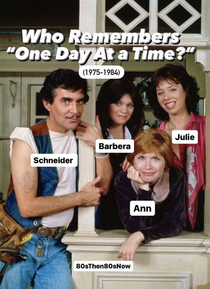 What Happens When a Divorced Mother From Logansport, IN Moves Herself and Her Two Teenaged Daughters to Indianapolis? The Series Lasted 9 Seasons and 209 Episodes. #onedayatatime #television #tv #1970s #1980s