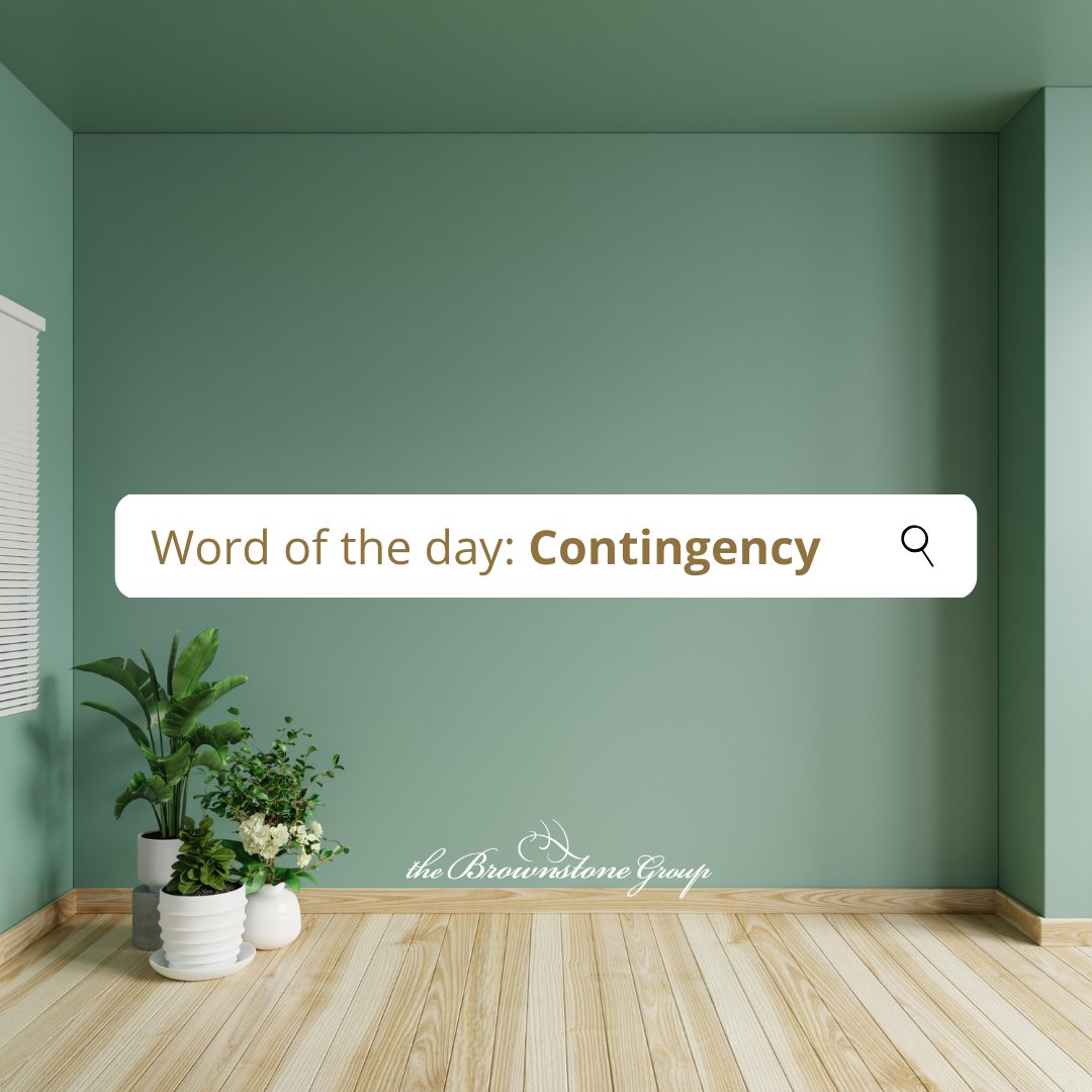 Contingency in real estate refers to conditions or events that must occur before a contract is binding or certain actions are taken. It's like a safety net that protects buyers and sellers during the transaction process.⁠

#wordoftheday #realestateterms #contingency ⁠