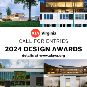 Entries are now being accepted for the 2024 AIA Virginia Design Awards! #DesignAwards aiava.org/call-for-entri…