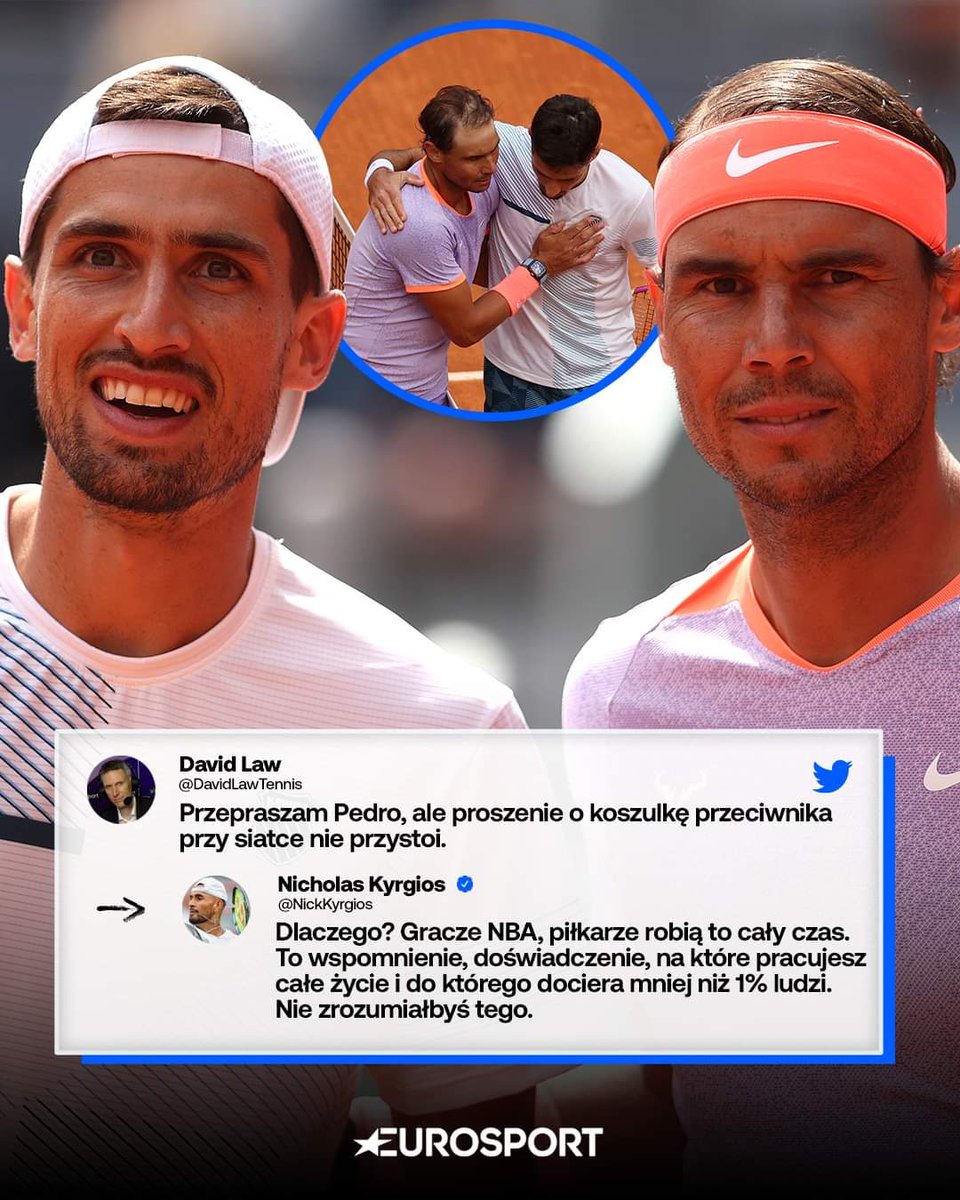 Nick Kyrgios stanął w obronie Pedro Cachina, który po meczu poprosił Rafę Nadala o koszulkę 👀