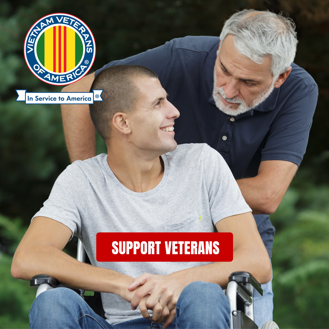 VVA continues to make sure that those who serve our country receive the care and respect they have earned. Thank you for your commitment to our nation’s veterans and their families. We can’t do this important work without you. 
vva.org/?form=social