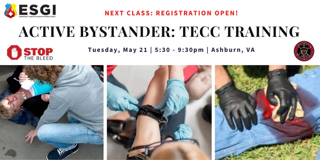 ✨ New month, new opportunity to become an #ActiveBystander! 

📆 Our next class is scheduled for Tuesday, May 21 at 5:30PM in Ashburn, VA. Register here: xcal.com/events/tactica…

#training #TECC #stopthebleed #lifesaving #savealife #workplaceviolence #WPV #activeshooter