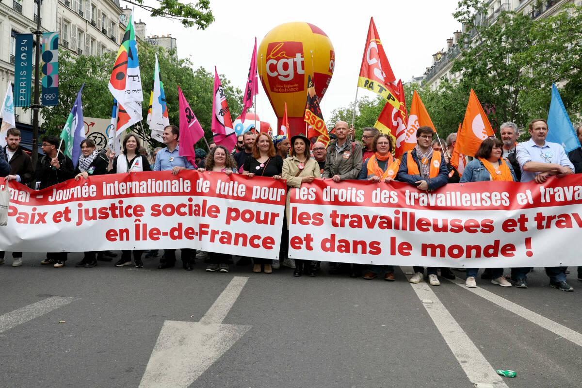 🔴 1er-Mai : 50 000 manifestants dans le cortège à Paris, selon la CGT nouvelobs.com/social/2024050…