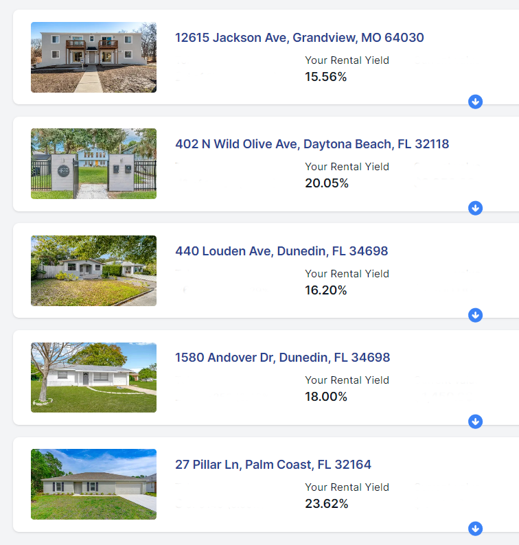 Building up my real estate portfolio through @lofty_ai, $50 at a time! Checkout these rental yields on these great properties. Yield paid daily ... plus property appreciation on the real estate itself. I guess I happen to be biased to Florida! Use my referral link for $50…