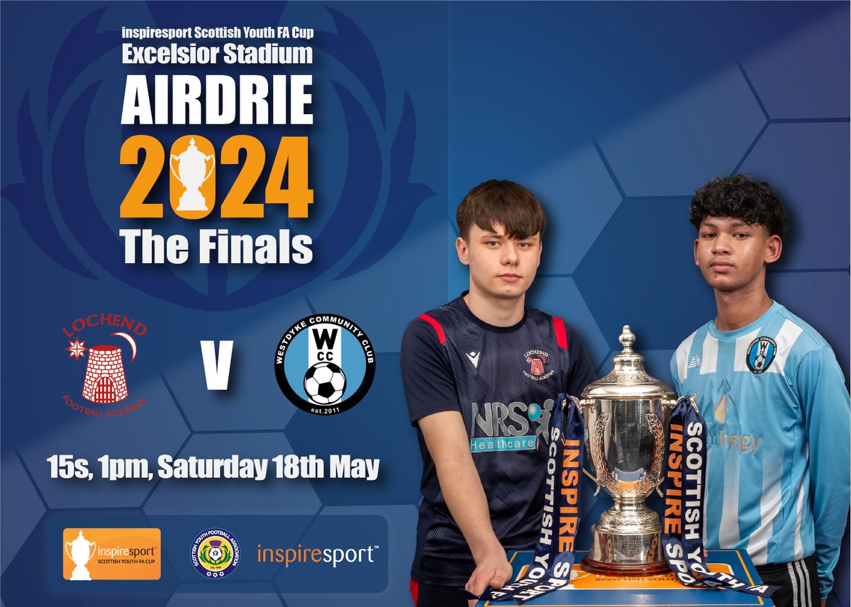 ScottishYouthFA's tweet photo. Ticket links and streaming details will be published nearer the time - watch this space!
@LochendFA @westdykecc09 @inspiresport
#SYFAinspireCup #GotToBeInToWin #inspired https://t.co/plfk7NRBWD