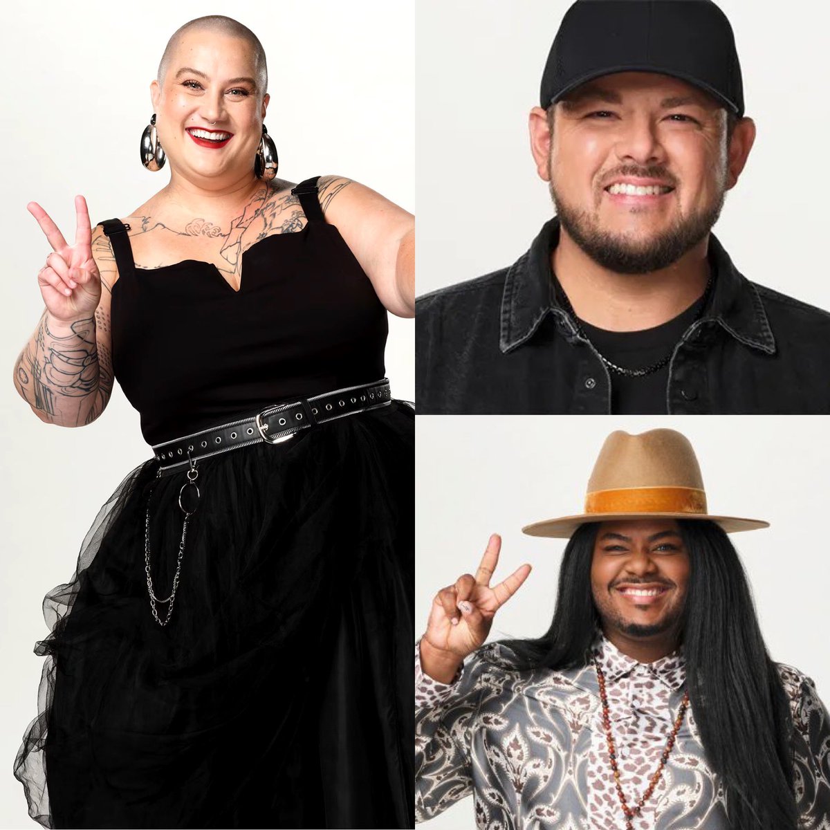 The Final 3 from #TeamReba on The Voice S25, who do you think has a shot at taking the win ?? ⬇️