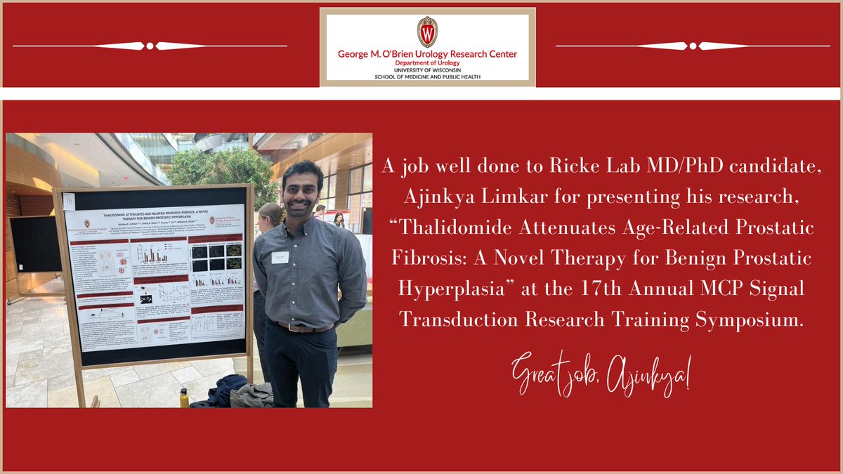 Great job presenting at the 17th Annual MCP Signal Transduction Research Training Symposium <a href="/LabRicke/">Ricke Lab</a> students!