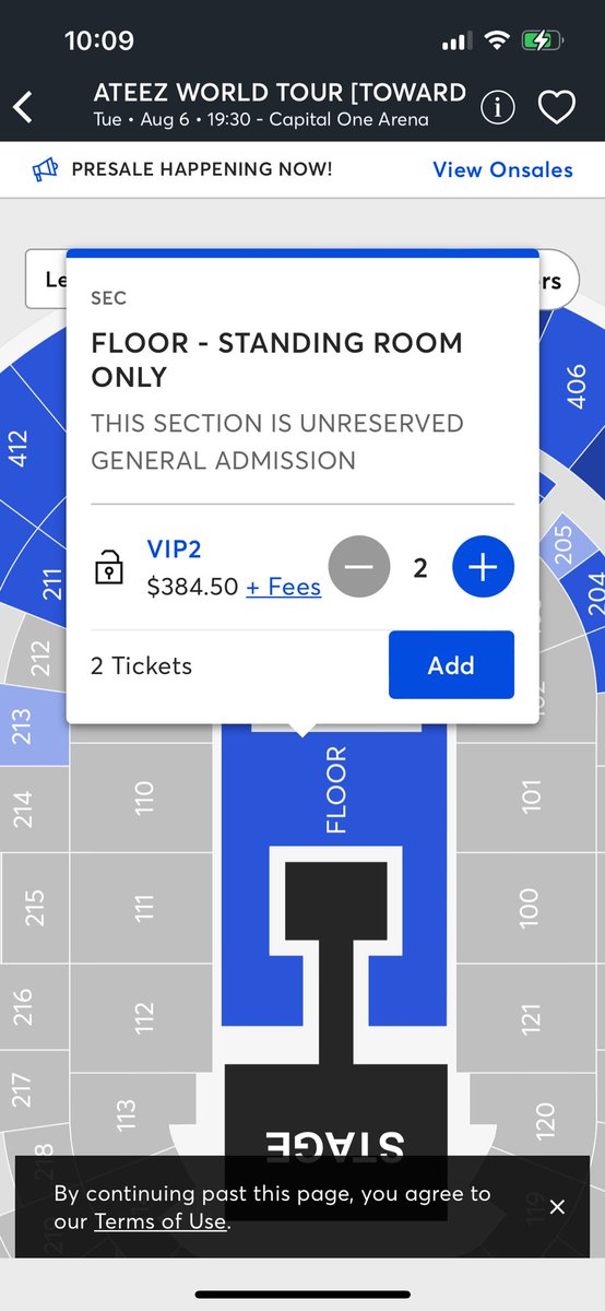 if anyone is curious, vip2 ticket prices for ateez at capital one arena was 384.50. The closest seats to the floor was around 200, the one behind that was around 160. i think the cheapest seats are around 60 dollars ?? so they’re all the way in the back.