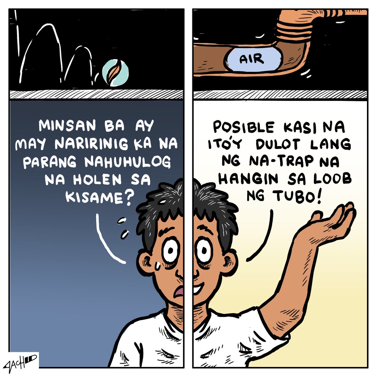 Pwede na kayong matulog nang mahimbing dahil wala pong mga multong naglalaro ng holen sa kisame.