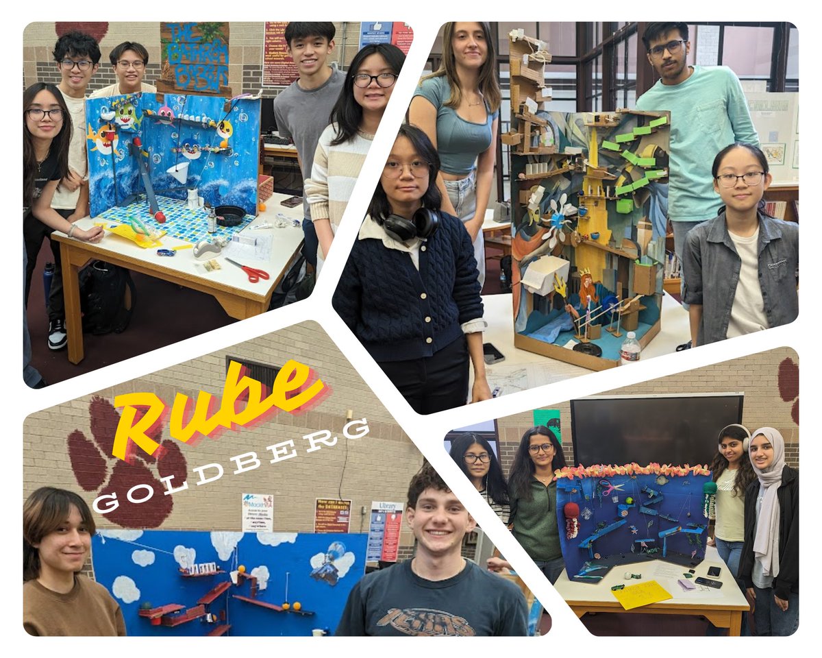 Kempner Library (@thekhslibrary) on Twitter photo Kempner High School Rube Goldberg 2024!
Our #Kempner #Physics students did an extraordinary job of creating #rubegolderg projects!
<a href="/KBirdPhysics/">Kelly Bird</a> <a href="/KHS_Cougars/">Kempner High School</a> <a href="/FBISD_Libraries/">FBISD Libraries</a> <a href="/FortBendISD/">Fort Bend ISD</a> Kempner High School Rube Goldberg 2024!
Our #Kempner #Physics students did an extraordinary job of creating #rubegolderg projects!
<a href="/KBirdPhysics/">Kelly Bird</a> <a href="/KHS_Cougars/">Kempner High School</a> <a href="/FBISD_Libraries/">FBISD Libraries</a> <a href="/FortBendISD/">Fort Bend ISD</a>