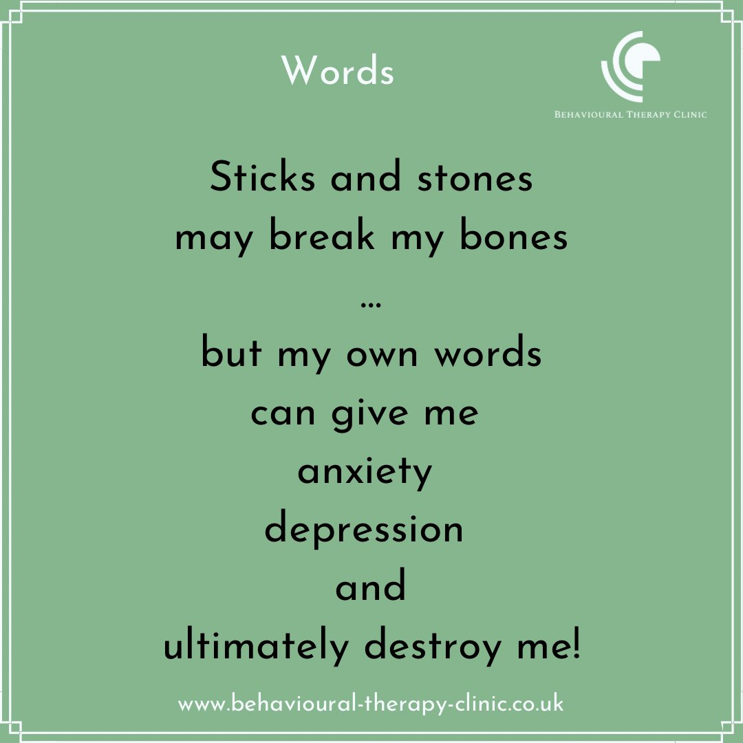 If we’re not careful words can be our biggest enemy. #therapy #anxiety #depression #family #schools #edutwitter #mentalhealth #menshealth