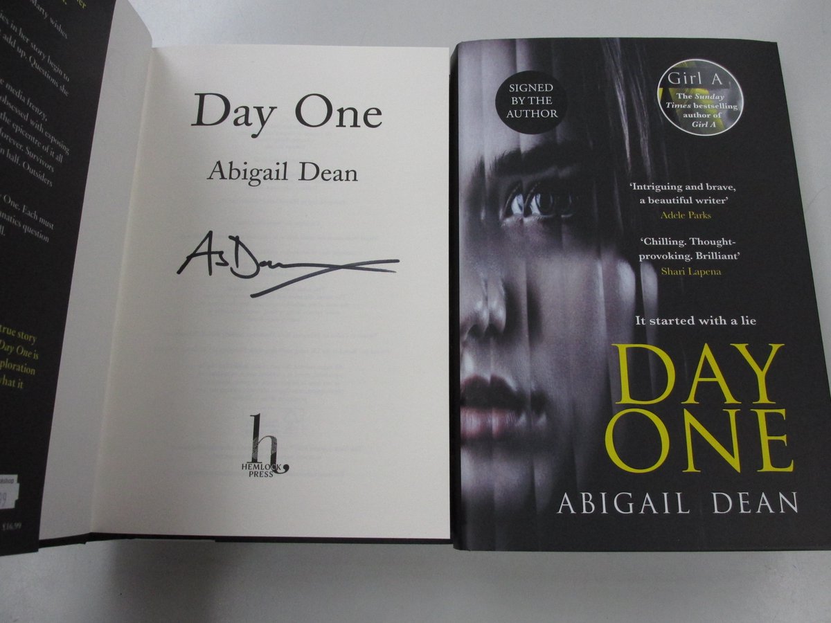 We have a few #signed copies left of #DayOne by @abigailsdean in #Haverfordwest #Pembrokeshire or at ebay.co.uk/itm/1666716636… @HarperCollinsUK #tragedy #heartbreaking  #unflinching #gunmen #bookshopsigned #fiction